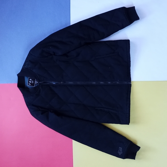Modern Man FOX Zip-Up Quilted Slim Fit Jacket